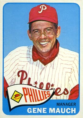 1965 Topps Gene Mauch #489 Baseball Card