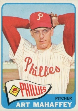 1965 Topps Art Mahaffey #446 Baseball Card