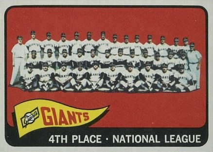 1965 Topps Giants Team #379 Baseball Card