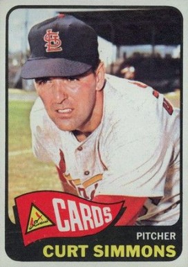 1965 Topps Curt Simmons #373 Baseball Card
