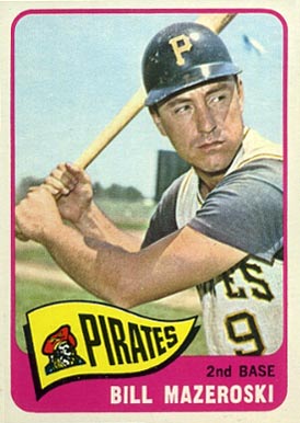 1965 Topps Bill Mazeroski #95 Baseball Card