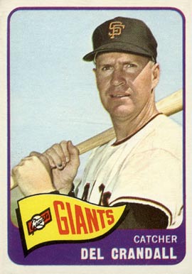1965 Topps Del Crandall #68 Baseball Card