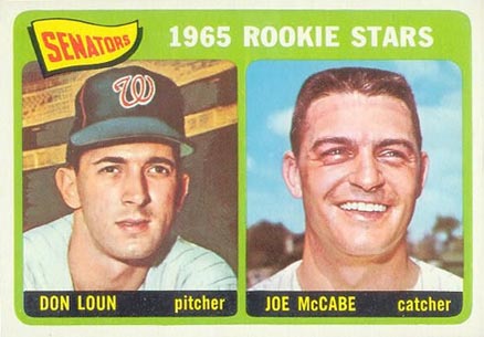 1965 Topps Senators Rookies #181 Baseball Card