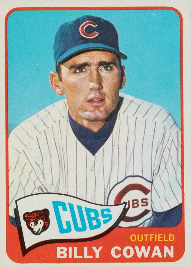 1965 Topps Billy Cowan #186 Baseball Card