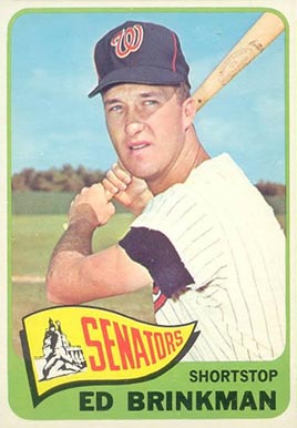 1965 Topps Ed Brinkman #417 Baseball Card