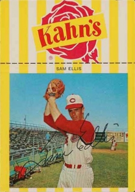 1966 Kahn's Wieners Sam Ellis #12 Baseball Card