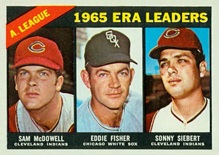 1966 Topps A.L. E.R.A. Leaders #222 Baseball Card