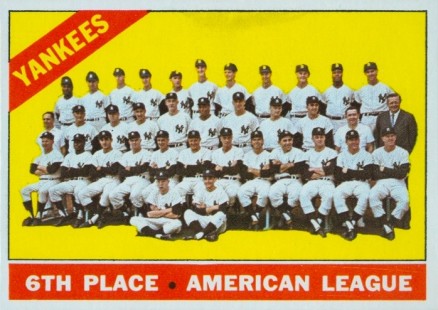 1966 Topps Yankees Team #92 Baseball Card