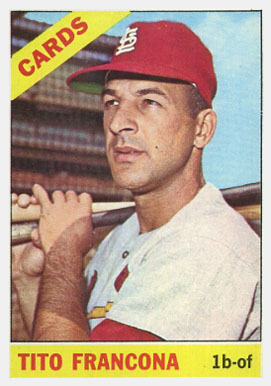 1966 Topps Tito Francona #163 Baseball Card