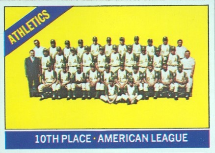 1966 Topps Athletics Team #492 Baseball Card