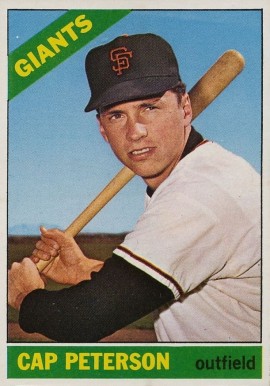 1966 Topps Cap Peterson #349 Baseball Card