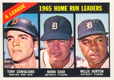 1966 Topps A.L. Home Run Leaders #218 Baseball Card