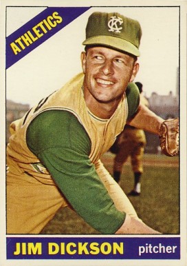 1966 Topps Jim Dickson #201 Baseball Card