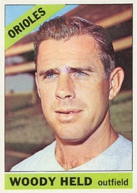 1966 Topps Woody Held #136 Baseball Card