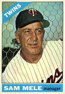1966 Topps Sam Mele #3 Baseball Card