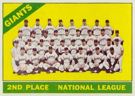 1966 Topps Giants Team #19 Baseball Card
