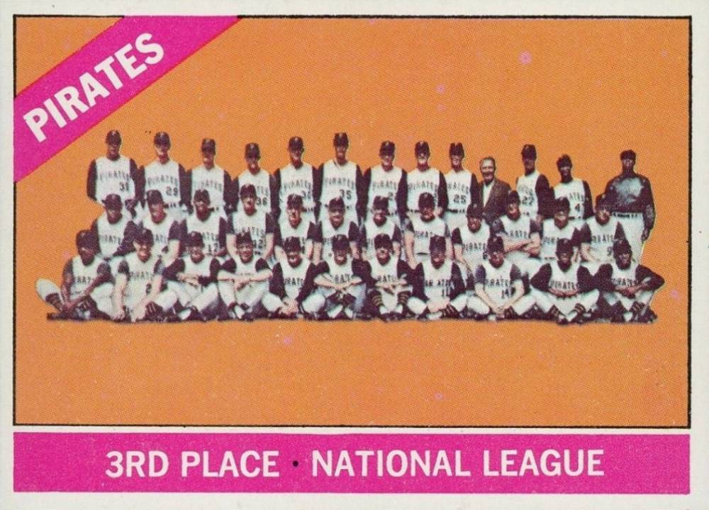 1966 Topps Pittsburgh Pirates Team #404d Baseball Card