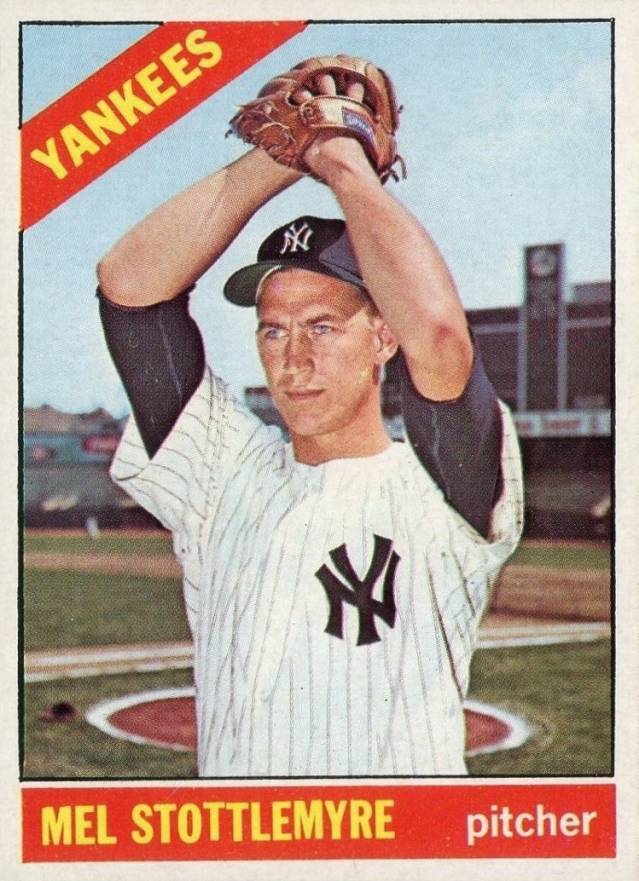 1966 Topps Mel Stottlemyre #350 Baseball Card