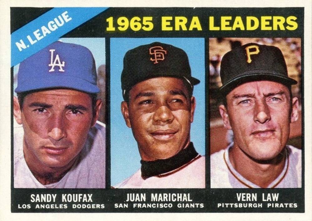 1966 Topps N.L. E.R.A. Leaders #221 Baseball Card