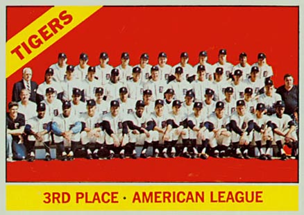 1966 Topps Tigers Team #583 Baseball Card