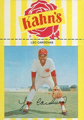 1967 Kahn's Wieners Leo Cardenas # Baseball Card