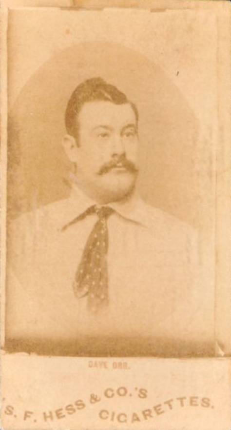 1888 S.F. Hess Big League Dave Orr # Baseball Card