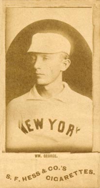 1888 S.F. Hess Big League Wm. George # Baseball Card