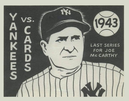 1967 Laughlin World Series 1943- Yankees Vs. Cardinals #40 Baseball Card