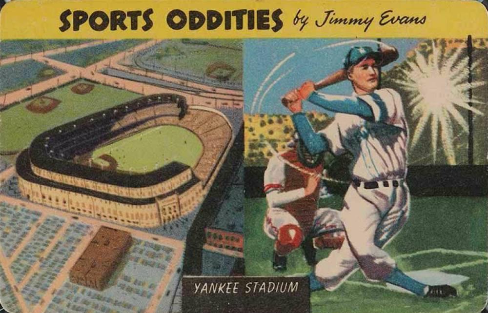 1954 Quaker Sports Oddities Yankee Stadium #27 Baseball Card