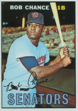 1967 Topps Bob Chance #349 Baseball Card