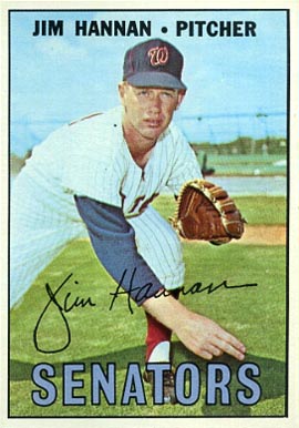 1967 Topps Jim Hannan #291 Baseball Card