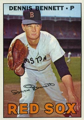 1967 Topps Dennis Bennett #206 Baseball Card
