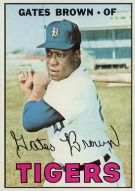 1967 Topps Gates Brown #134 Baseball Card