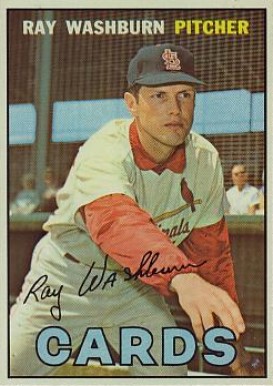 1967 Topps Ray Washburn #92 Baseball Card