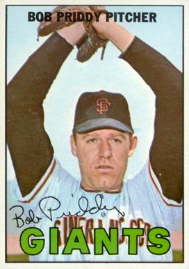 1967 Topps Bob Priddy #26b Baseball Card