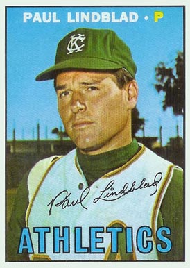1967 Topps Paul Lindblad #227 Baseball Card