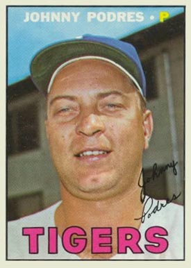 1967 Topps Johnny Podres #284 Baseball Card