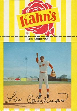 1968 Kahn's Wieners Leo Cardenas # Baseball Card