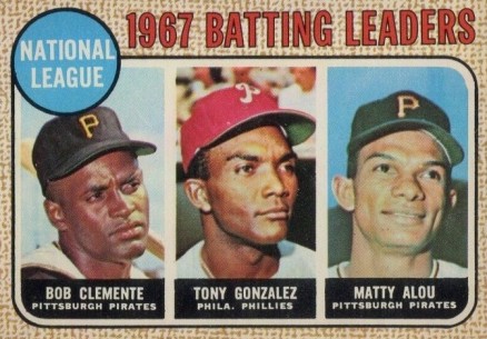 1968 O-Pee-Chee N.L. Batting Leaders #1 Baseball Card