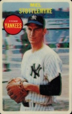 1968 Topps 3-D Mel Stottlemyre # Baseball Card