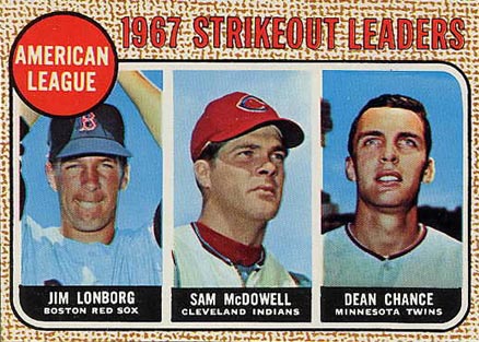 1968 Topps A.L. Strikeout Leaders #12 Baseball Card