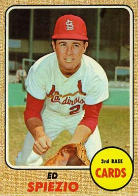 1968 Topps Ed Spiezio #349 Baseball Card