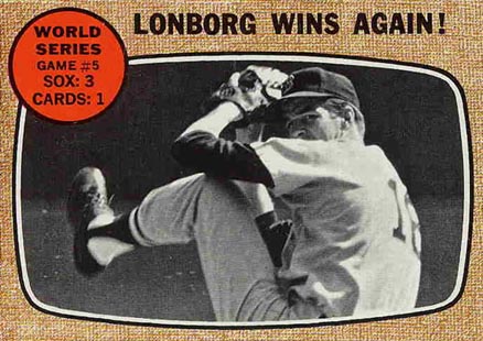 1968 Topps World Series Game #5 #155 Baseball Card