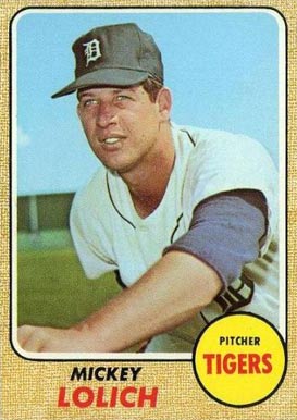 baseball 1968 topps mickey lolich cards card detroit sports tigers vintagecardprices league