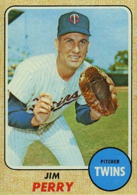 1968 Topps Jim Perry #393 Baseball Card