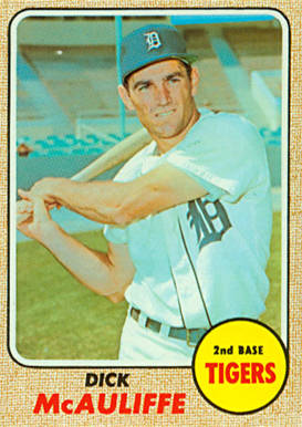 1968 Topps Dick McAuliffe #285 Baseball Card