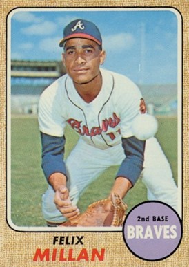1968 Topps Felix Millan #241 Baseball Card
