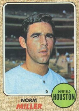 1968 Topps Norm Miller #161 Baseball Card
