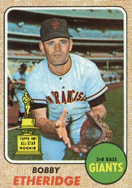 1968 Topps Bobby Etheridge #126 Baseball Card