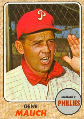 1968 Topps Gene Mauch #122 Baseball Card